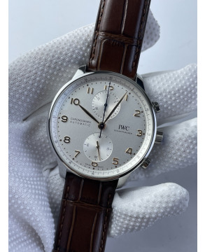 (준비완료/특급배송)NO.2314/ZF공장 V3 IWC IW3716 포루트기저 화이트다이얼 골드핸즈 가죽
