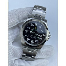 (준비완료/특급배송)NO.3002/VS공장 롤렉스 에어킹 신형 Air-King 126900 VSF 11 Best Edition 904L Steel Black Dial on SS Bracelet VS3230