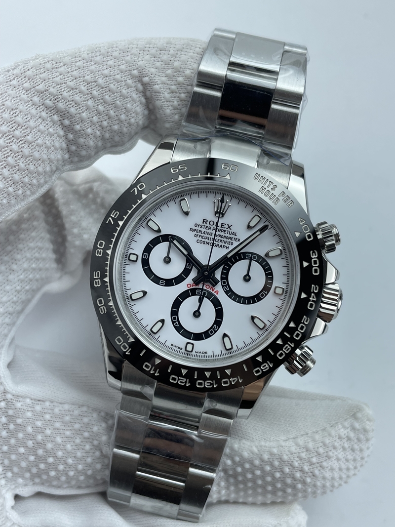 (준비완료/특급배송)NO.3484/초특급 갓성비 데이토나 스틸 세라믹베젤 화이트